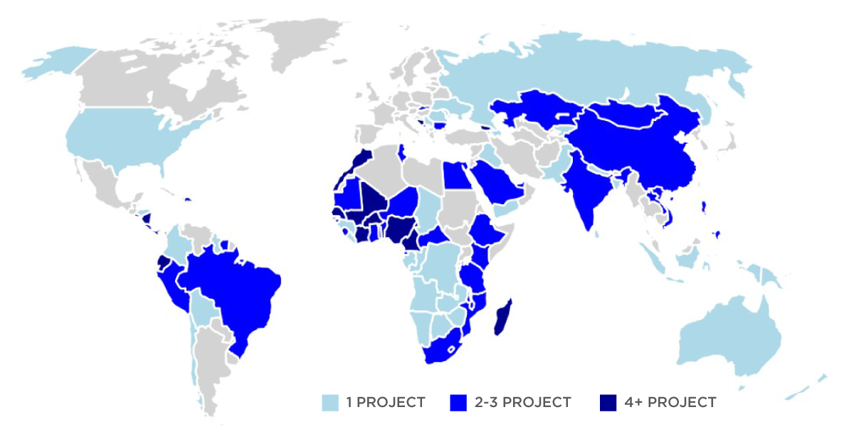 IOS Partners global projects map